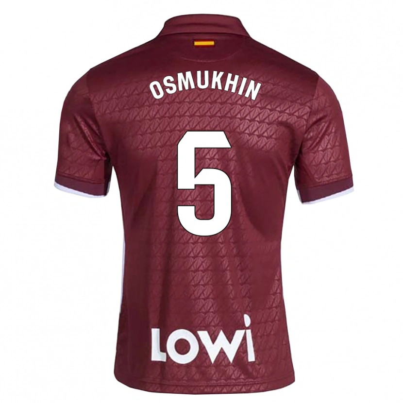 Danxen Heren Zakhar Osmukhin #5 Donkerrood Wit Uitshirt Uittenue 2026/27 T-Shirt