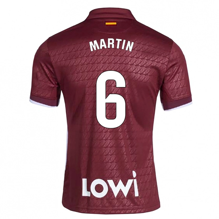 Danxen Heren Mario Martín #6 Donkerrood Wit Uitshirt Uittenue 2026/27 T-Shirt