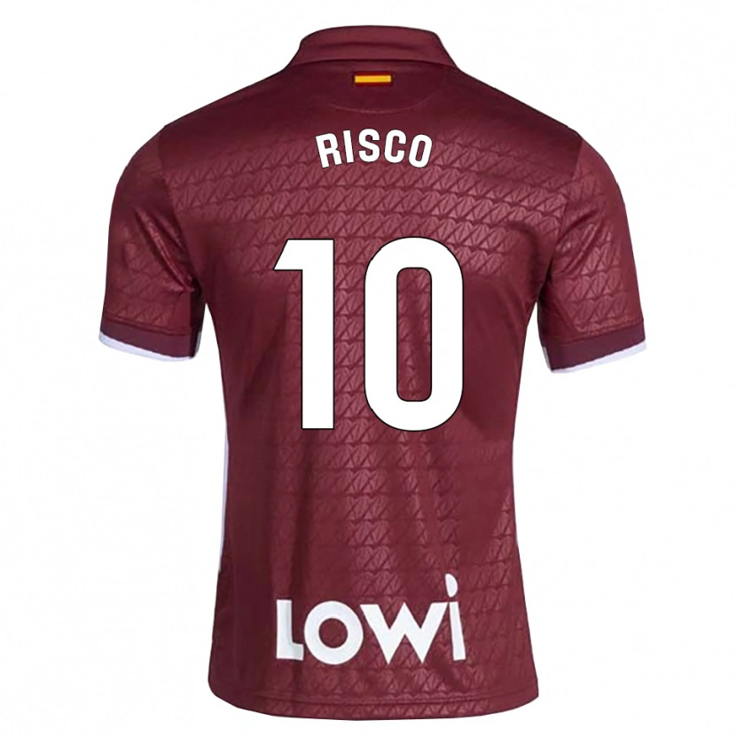 Danxen Heren Alberto Risco #10 Donkerrood Wit Uitshirt Uittenue 2026/27 T-Shirt