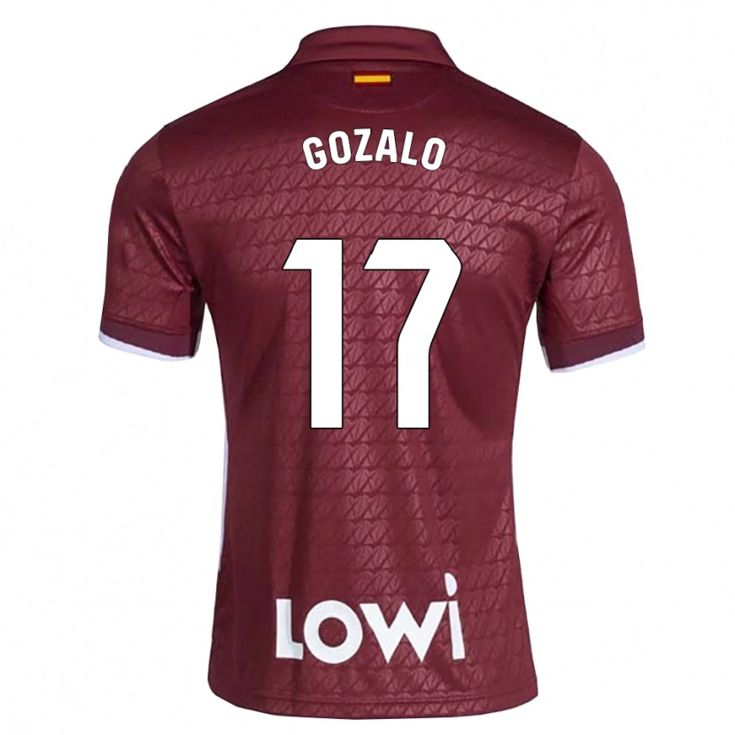 Danxen Heren Marcos Gozalo #17 Donkerrood Wit Uitshirt Uittenue 2026/27 T-Shirt