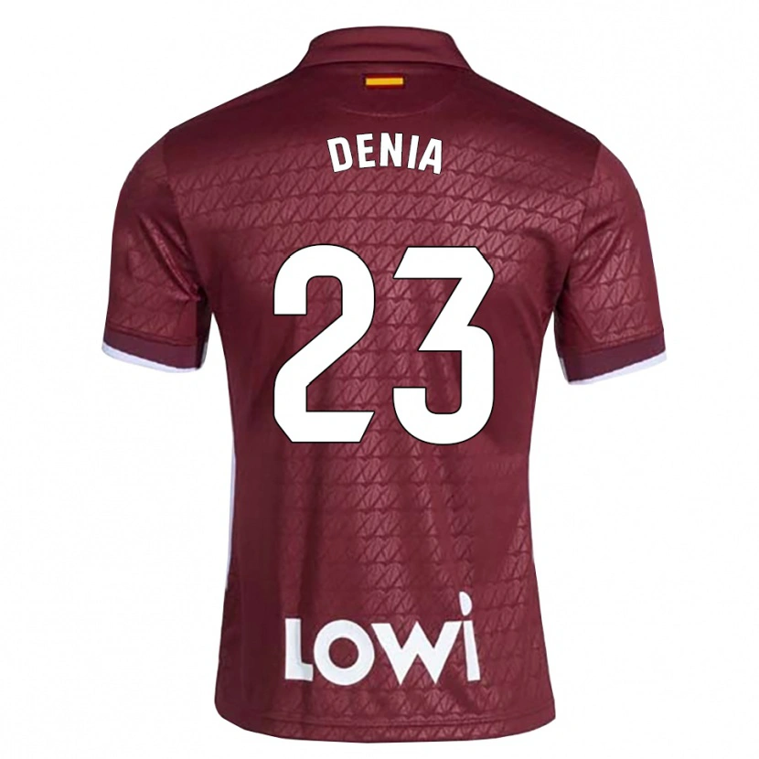Danxen Heren Marcos Denia #23 Donkerrood Wit Uitshirt Uittenue 2026/27 T-Shirt