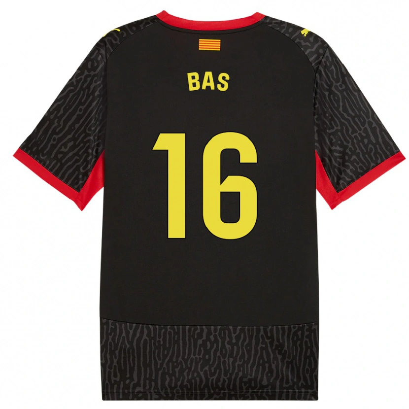 Danxen Heren Jordi Bas #16 Zwart Geel Rood Uitshirt Uittenue 2026/27 T-Shirt