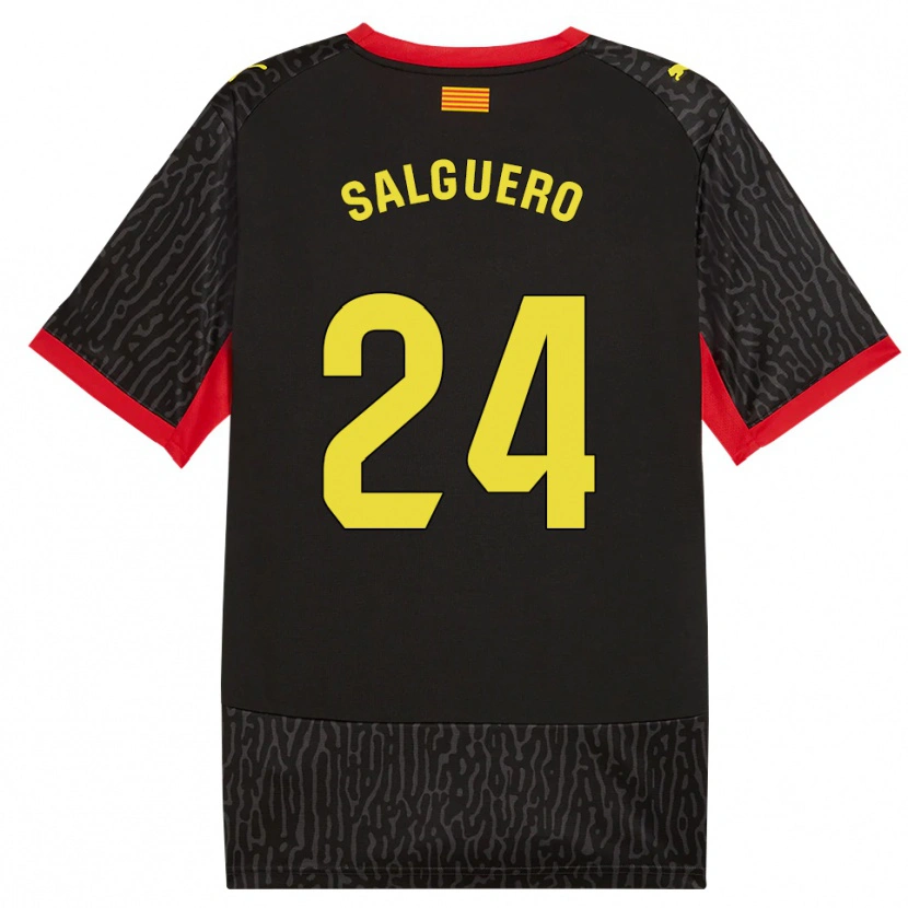 Danxen Heren Antonio Salguero #24 Zwart Geel Rood Uitshirt Uittenue 2026/27 T-Shirt
