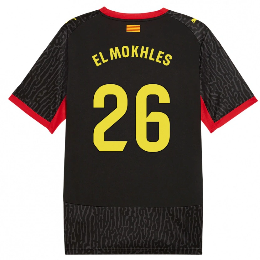 Danxen Heren Adam El Mokhles #26 Zwart Geel Rood Uitshirt Uittenue 2026/27 T-Shirt