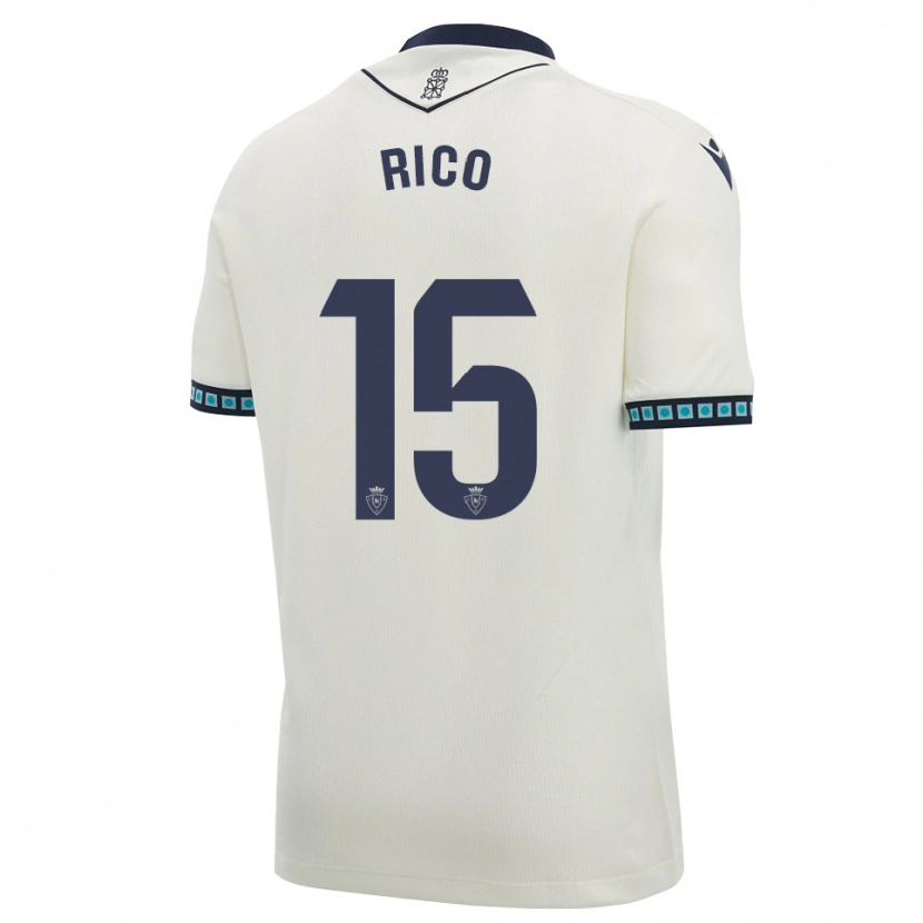 Danxen Heren Diego Rico #15 Wit Zwart Licht Hemelsblauw Uitshirt Uittenue 2026/27 T-Shirt