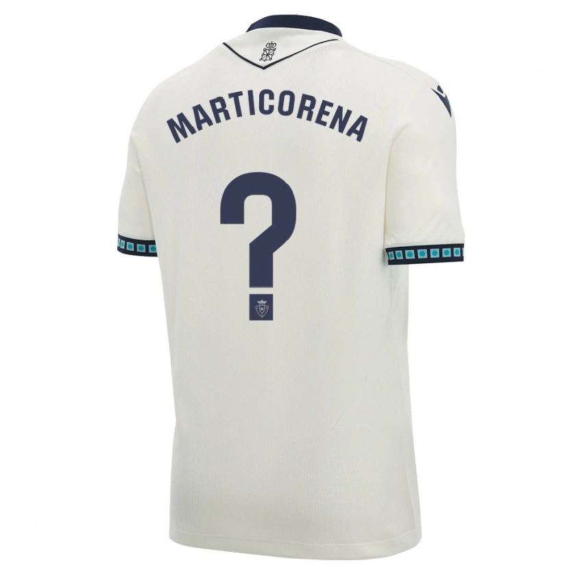 Danxen Heren Ander Marticorena #0 Wit Zwart Licht Hemelsblauw Uitshirt Uittenue 2026/27 T-Shirt