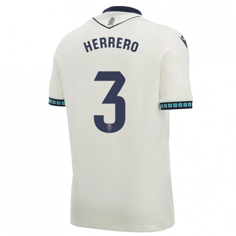Danxen Heren Toni Herrero #3 Wit Zwart Licht Hemelsblauw Uitshirt Uittenue 2026/27 T-Shirt