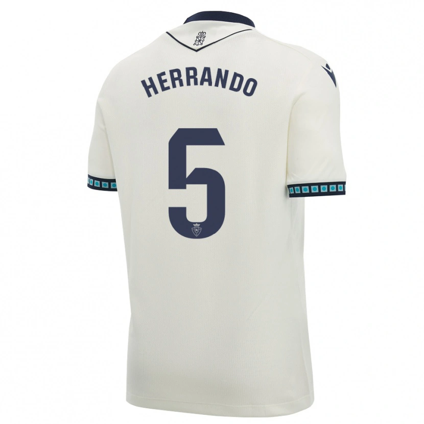 Danxen Heren Jorge Herrando #5 Wit Zwart Licht Hemelsblauw Uitshirt Uittenue 2026/27 T-Shirt