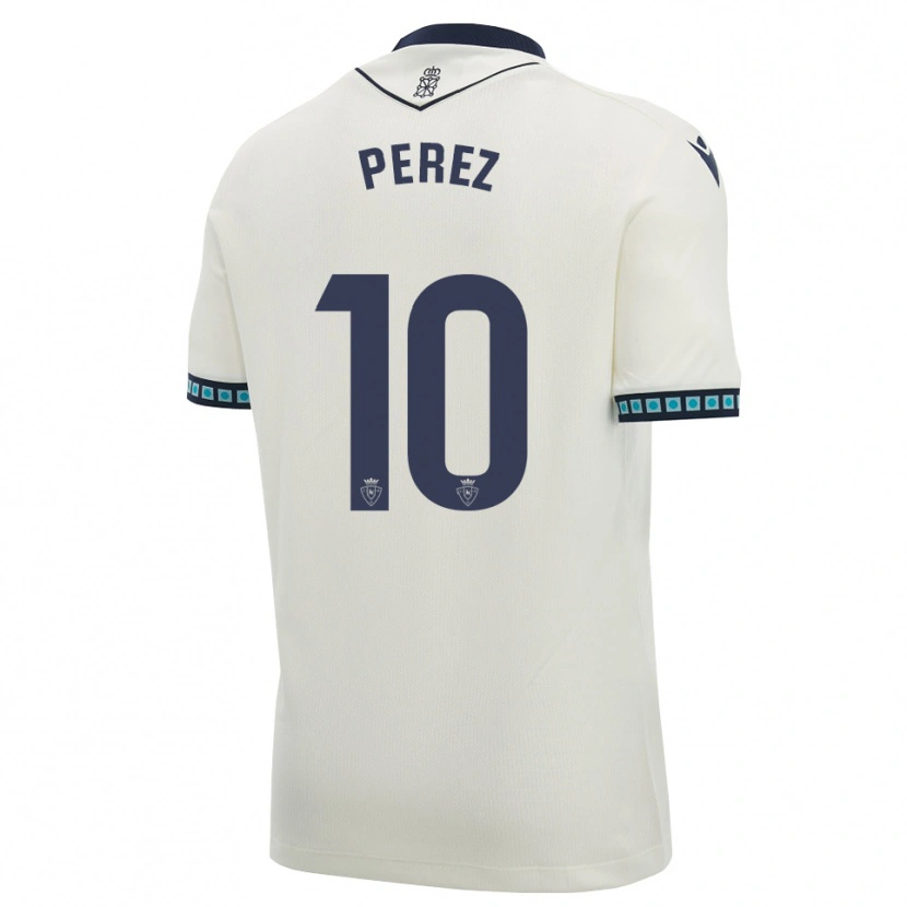 Danxen Heren Bruno Pérez #10 Wit Zwart Licht Hemelsblauw Uitshirt Uittenue 2026/27 T-Shirt
