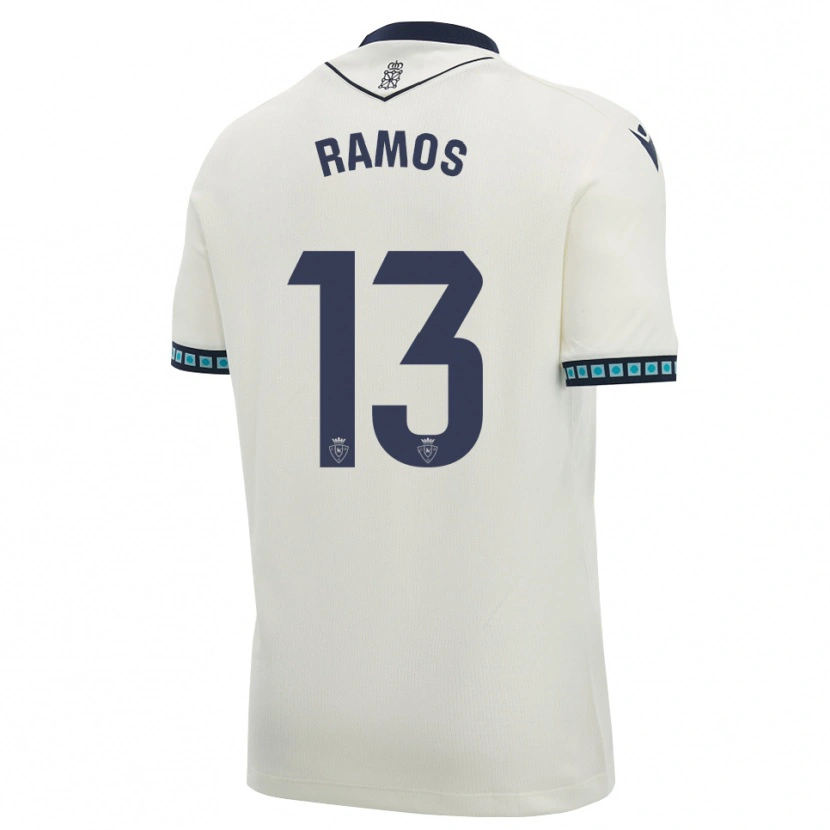 Danxen Heren Darío Ramos #13 Wit Zwart Licht Hemelsblauw Uitshirt Uittenue 2026/27 T-Shirt