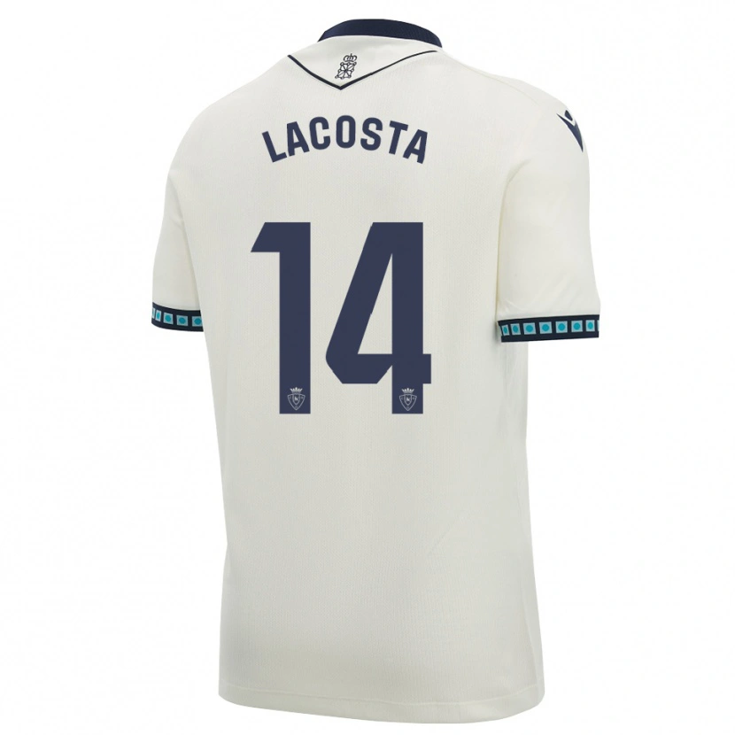 Danxen Heren Iara Lacosta Sanchez #14 Wit Zwart Licht Hemelsblauw Uitshirt Uittenue 2026/27 T-Shirt