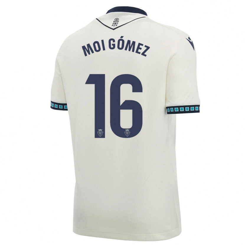 Danxen Heren Moi Gómez #16 Wit Zwart Licht Hemelsblauw Uitshirt Uittenue 2026/27 T-Shirt
