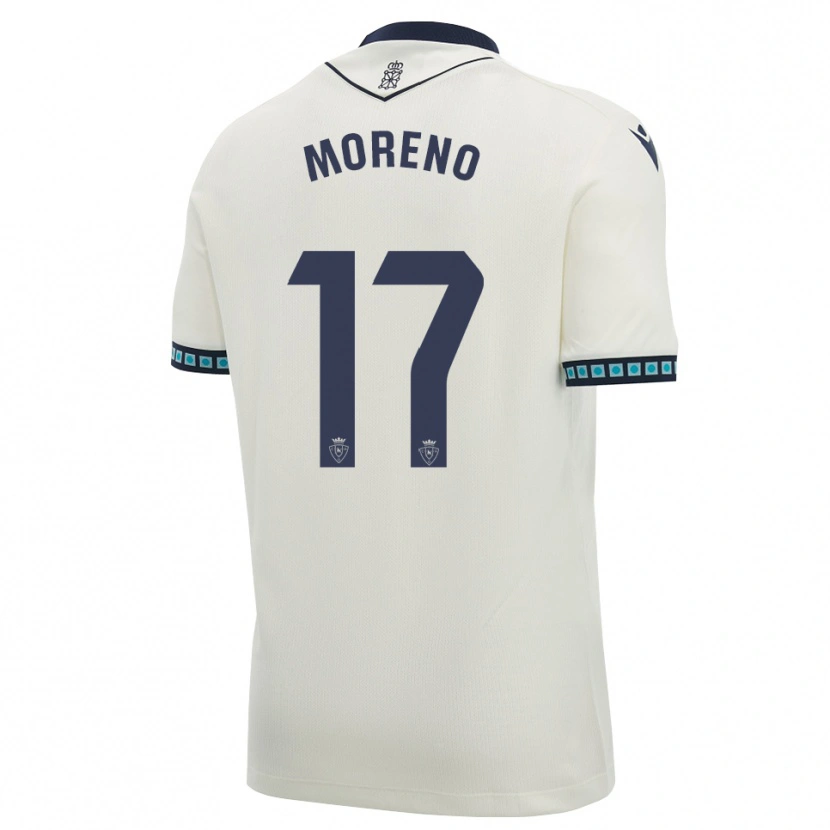 Danxen Heren Pablo Moreno #17 Wit Zwart Licht Hemelsblauw Uitshirt Uittenue 2026/27 T-Shirt