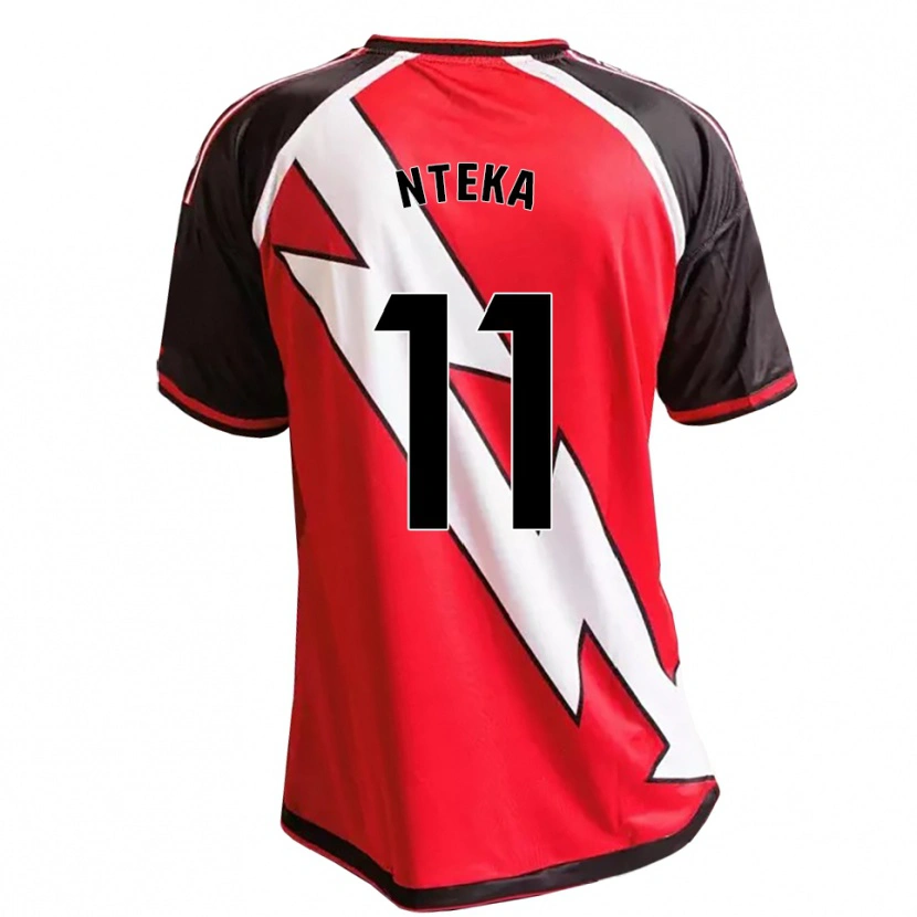 Danxen Heren Randy Nteka #11 Rood Zwart Wit Uitshirt Uittenue 2026/27 T-Shirt