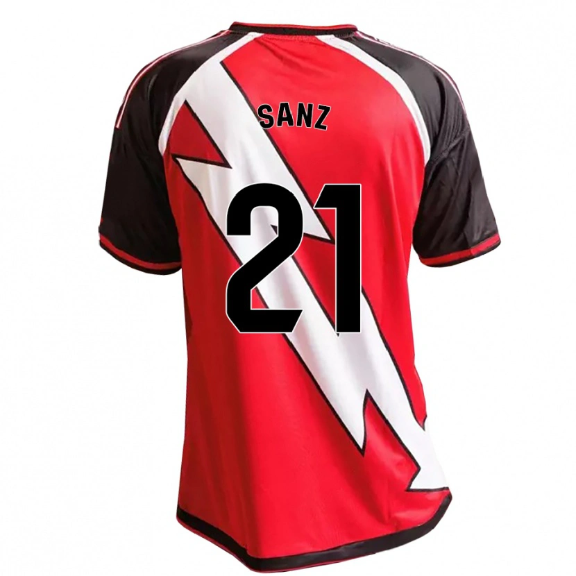 Danxen Heren Luismi Sanz #21 Rood Zwart Wit Uitshirt Uittenue 2026/27 T-Shirt