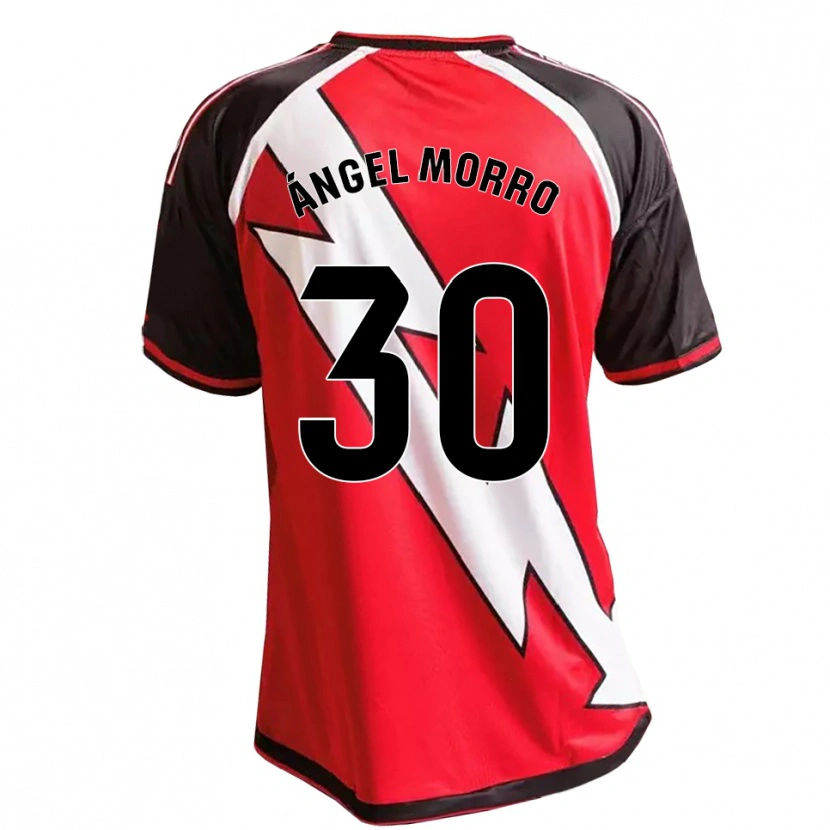 Danxen Heren Miguel Ángel Morro #30 Rood Zwart Wit Uitshirt Uittenue 2026/27 T-Shirt