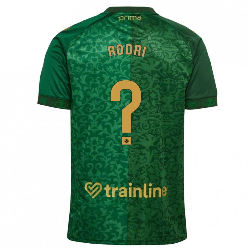 Danxen Heren Rodri Márquez #0 Bosgroen Donker Goudenrood Uitshirt Uittenue 2026/27 T-Shirt