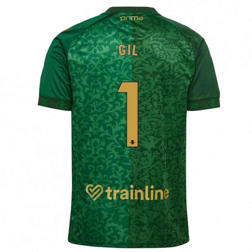 Danxen Heren Noelia Gil #1 Bosgroen Donker Goudenrood Uitshirt Uittenue 2026/27 T-Shirt