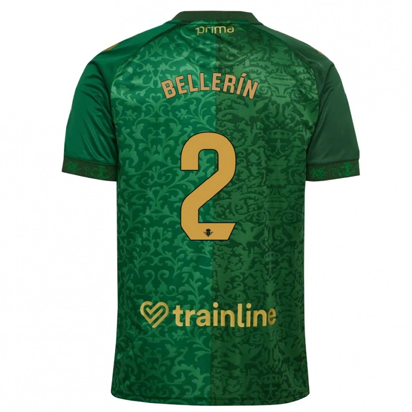 Danxen Heren Héctor Bellerín #2 Bosgroen Donker Goudenrood Uitshirt Uittenue 2026/27 T-Shirt