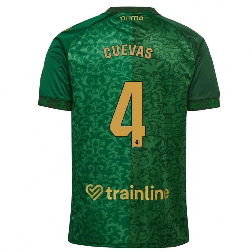 Danxen Heren Miguel Cuevas #4 Bosgroen Donker Goudenrood Uitshirt Uittenue 2026/27 T-Shirt
