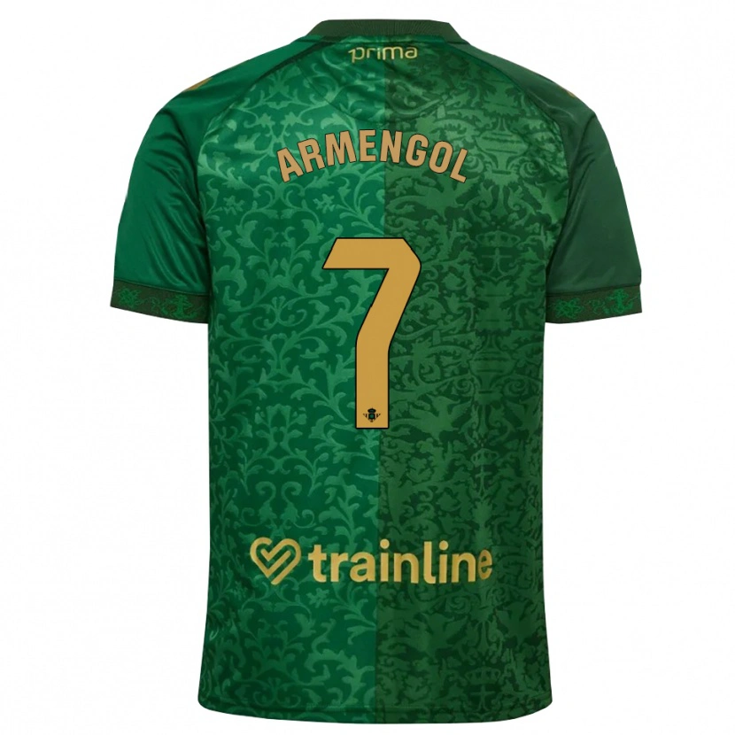 Danxen Heren Carla Armengol Joaniquet #7 Bosgroen Donker Goudenrood Uitshirt Uittenue 2026/27 T-Shirt