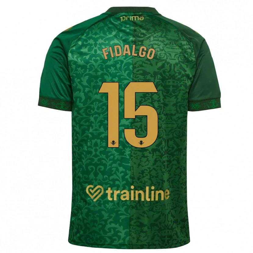 Danxen Heren Álvaro Fidalgo #15 Bosgroen Donker Goudenrood Uitshirt Uittenue 2026/27 T-Shirt