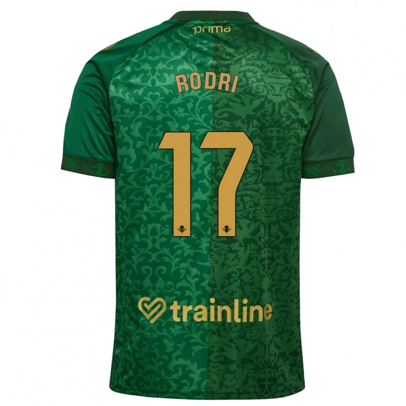 Danxen Heren Rodri Sanchez #17 Bosgroen Donker Goudenrood Uitshirt Uittenue 2026/27 T-Shirt
