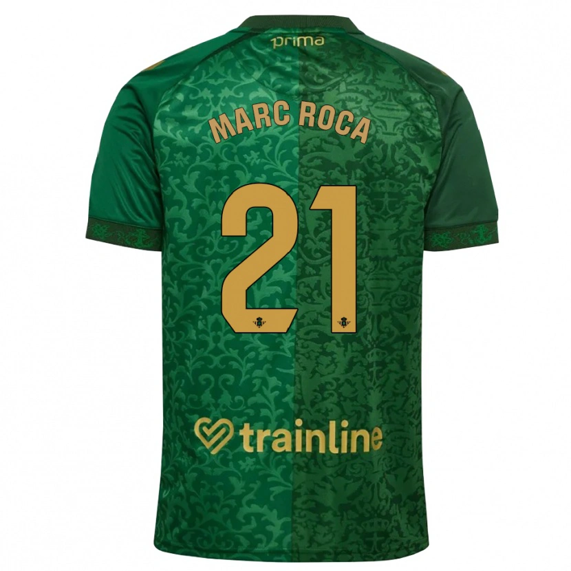 Danxen Heren Marc Roca #21 Bosgroen Donker Goudenrood Uitshirt Uittenue 2026/27 T-Shirt