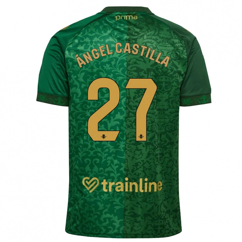 Danxen Heren Miguel Ángel Castilla #27 Bosgroen Donker Goudenrood Uitshirt Uittenue 2026/27 T-Shirt