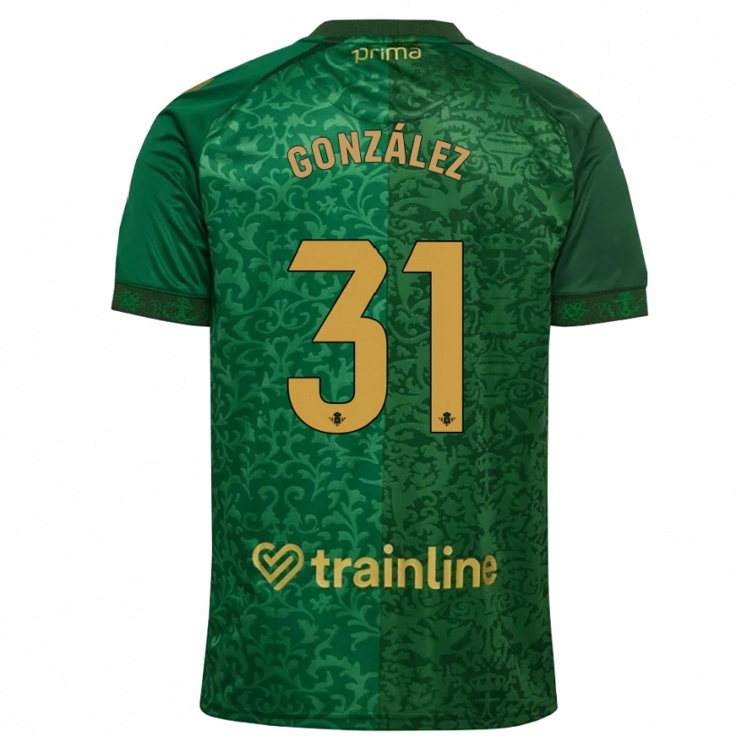Danxen Heren Manu González #31 Bosgroen Donker Goudenrood Uitshirt Uittenue 2026/27 T-Shirt