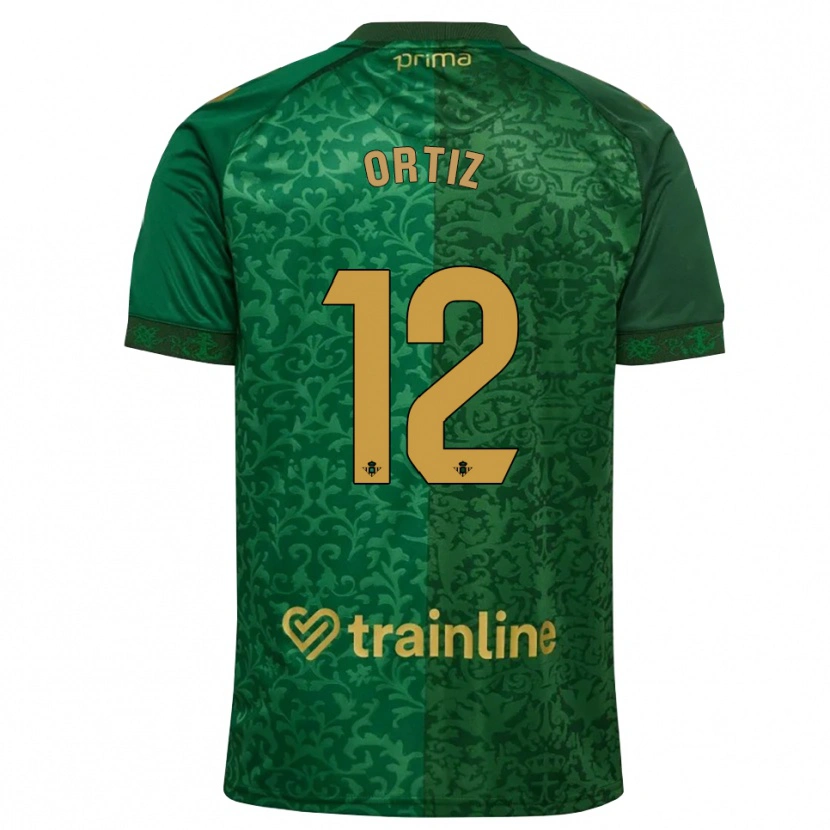 Danxen Heren Ángel Ortiz #12 Bosgroen Donker Goudenrood Uitshirt Uittenue 2026/27 T-Shirt