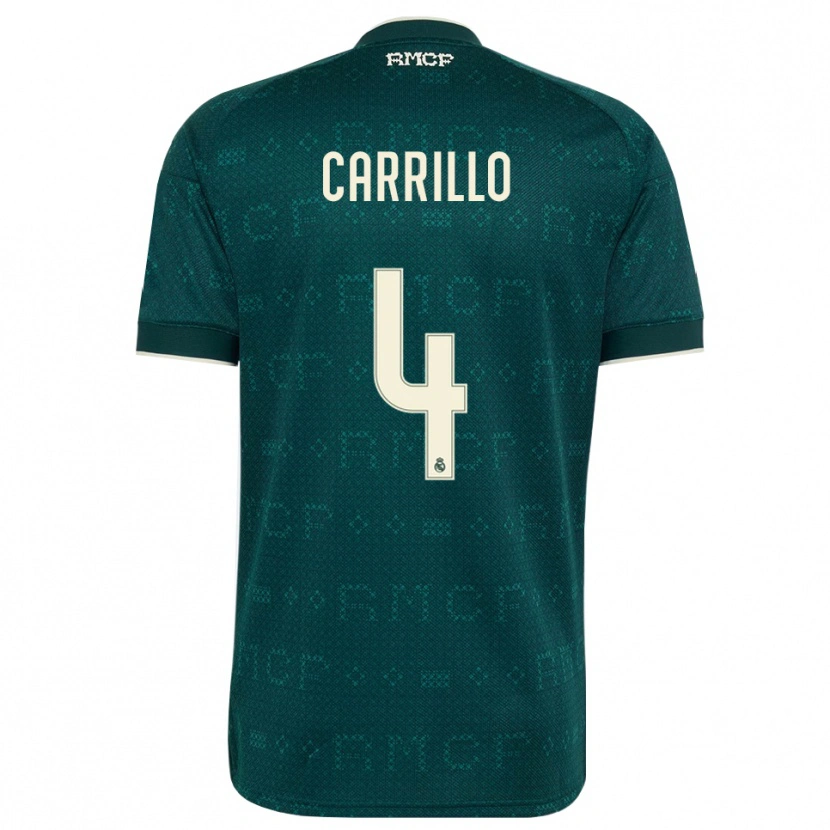 Danxen Heren Alvaro Carrillo #4 Donker Leigrijs Wit Uitshirt Uittenue 2026/27 T-Shirt