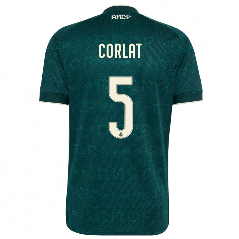 Danxen Heren Edu Corlat #5 Donker Leigrijs Wit Uitshirt Uittenue 2026/27 T-Shirt