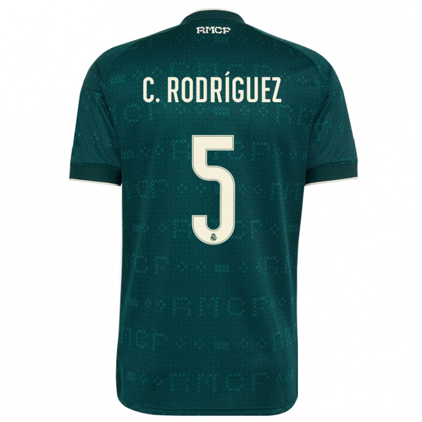 Danxen Heren Carlos Rodríguez #5 Donker Leigrijs Wit Uitshirt Uittenue 2026/27 T-Shirt