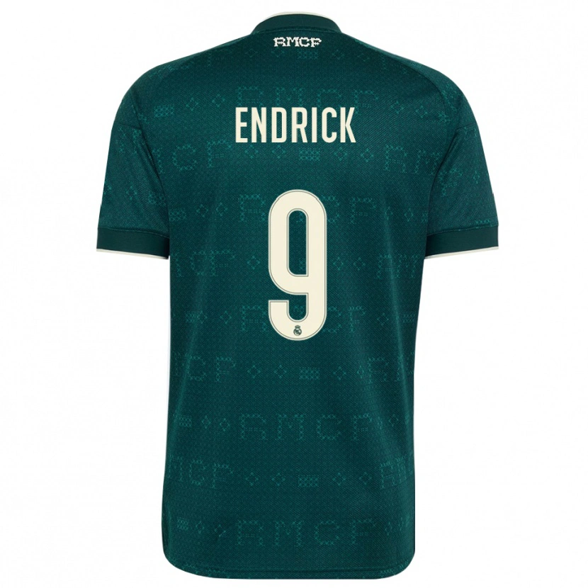 Danxen Heren Endrick Felipe Moreira De Sousa #9 Donker Leigrijs Wit Uitshirt Uittenue 2026/27 T-Shirt