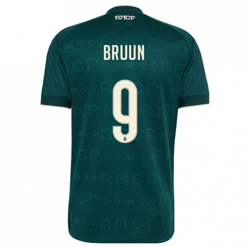 Danxen Heren Signe Bruun #9 Donker Leigrijs Wit Uitshirt Uittenue 2026/27 T-Shirt