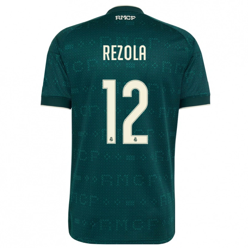 Danxen Heren Manex Rezola #12 Donker Leigrijs Wit Uitshirt Uittenue 2026/27 T-Shirt