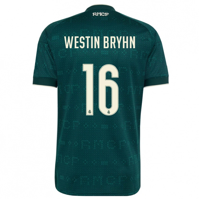 Danxen Heren Leon Westin Bryhn #16 Donker Leigrijs Wit Uitshirt Uittenue 2026/27 T-Shirt