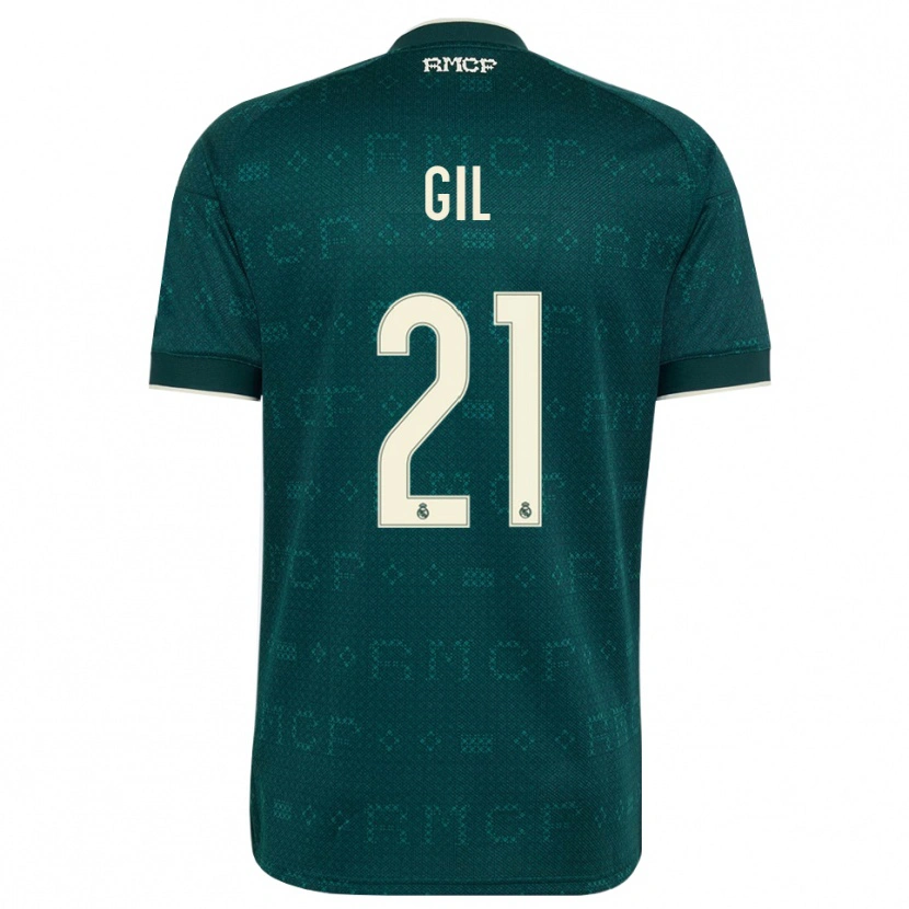 Danxen Heren Iker Gil #21 Donker Leigrijs Wit Uitshirt Uittenue 2026/27 T-Shirt