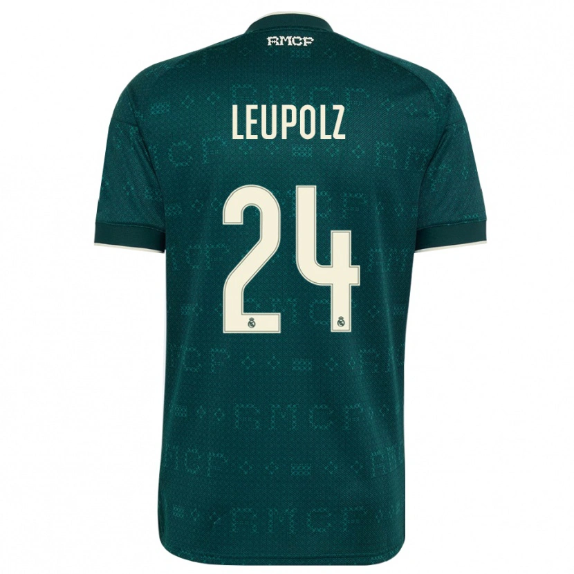 Danxen Heren Melanie Leupolz #24 Donker Leigrijs Wit Uitshirt Uittenue 2026/27 T-Shirt