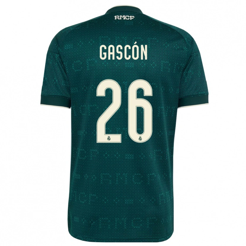 Danxen Heren Ignacio Gascón #26 Donker Leigrijs Wit Uitshirt Uittenue 2026/27 T-Shirt