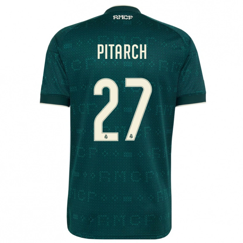 Danxen Heren Thiago Pitarch #27 Donker Leigrijs Wit Uitshirt Uittenue 2026/27 T-Shirt