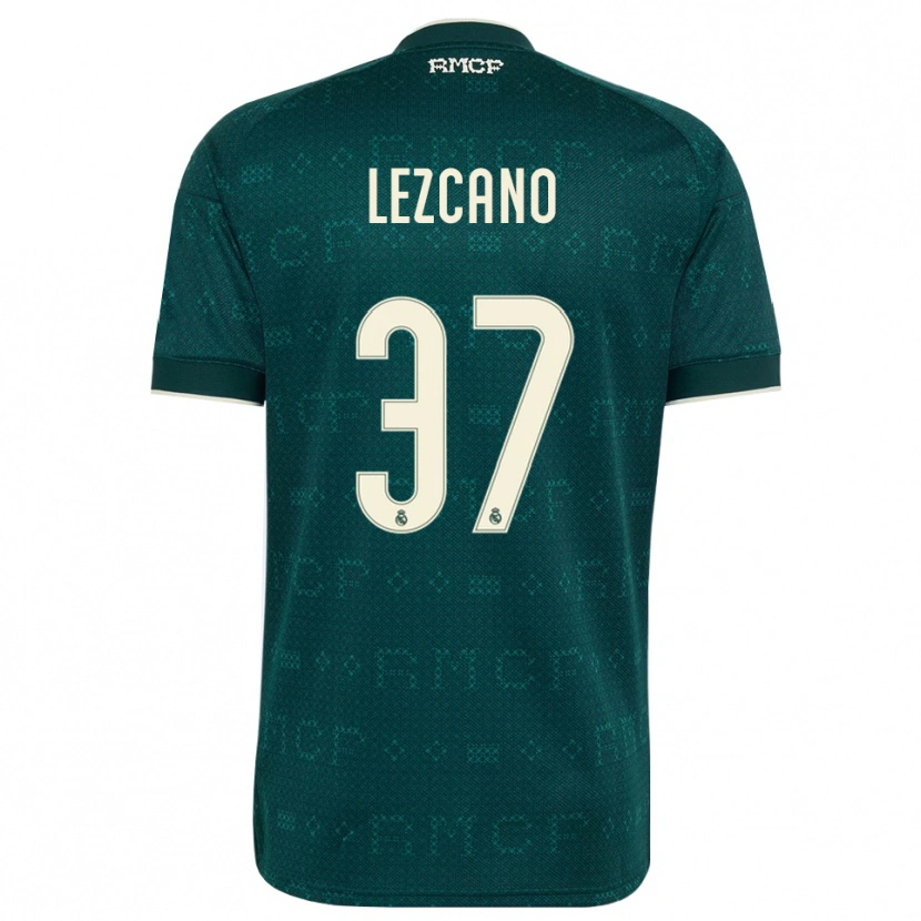 Danxen Heren Álvaro Lezcano #37 Donker Leigrijs Wit Uitshirt Uittenue 2026/27 T-Shirt