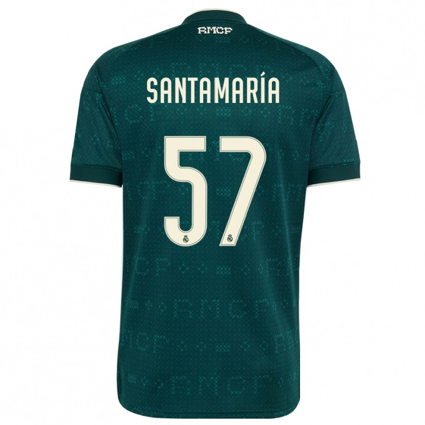 Danxen Heren Fran Santamaría #57 Donker Leigrijs Wit Uitshirt Uittenue 2026/27 T-Shirt