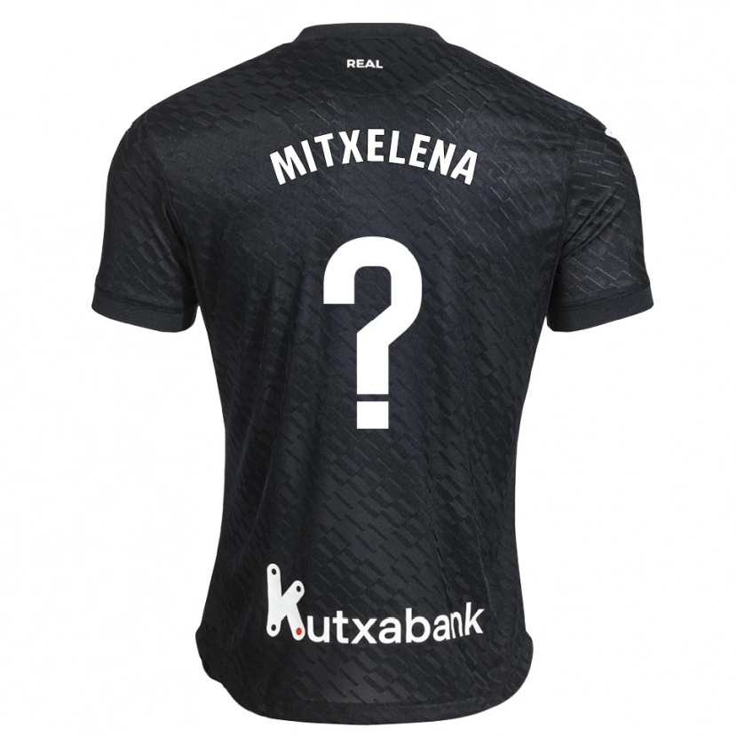 Danxen Heren Kemen Mitxelena #0 Zwart Wit Uitshirt Uittenue 2026/27 T-Shirt