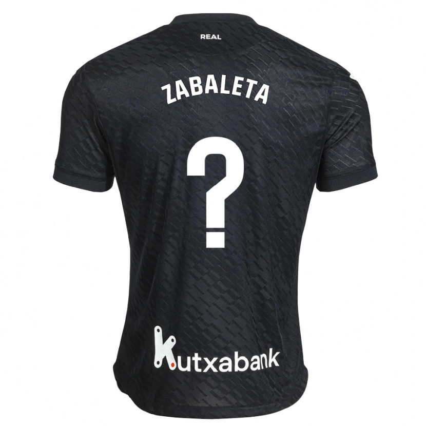 Danxen Heren Unax Zabaleta #0 Zwart Wit Uitshirt Uittenue 2026/27 T-Shirt