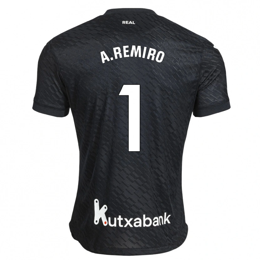 Danxen Heren Álex Remiro #1 Zwart Wit Uitshirt Uittenue 2026/27 T-Shirt