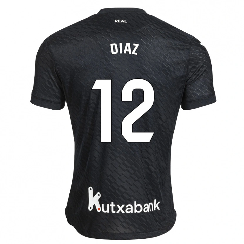 Danxen Heren Ekain Díaz #12 Zwart Wit Uitshirt Uittenue 2026/27 T-Shirt