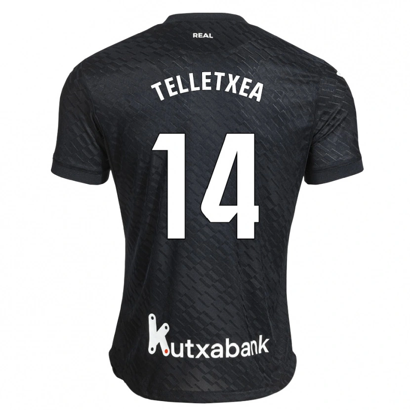 Danxen Heren Oihan Telletxea #14 Zwart Wit Uitshirt Uittenue 2026/27 T-Shirt