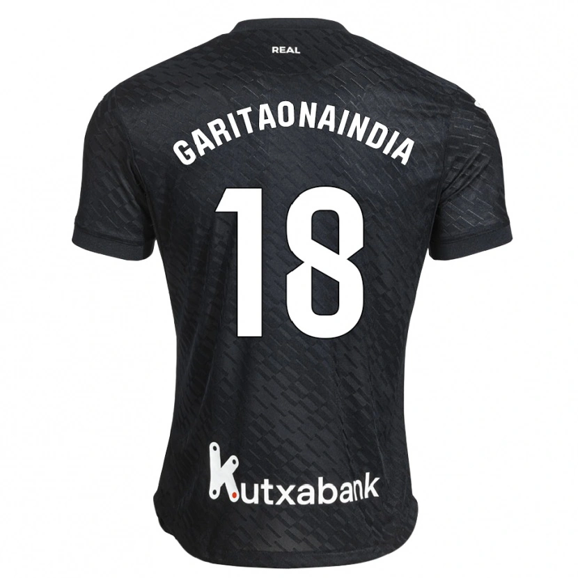 Danxen Heren Hodei Garitaonaindia #18 Zwart Wit Uitshirt Uittenue 2026/27 T-Shirt